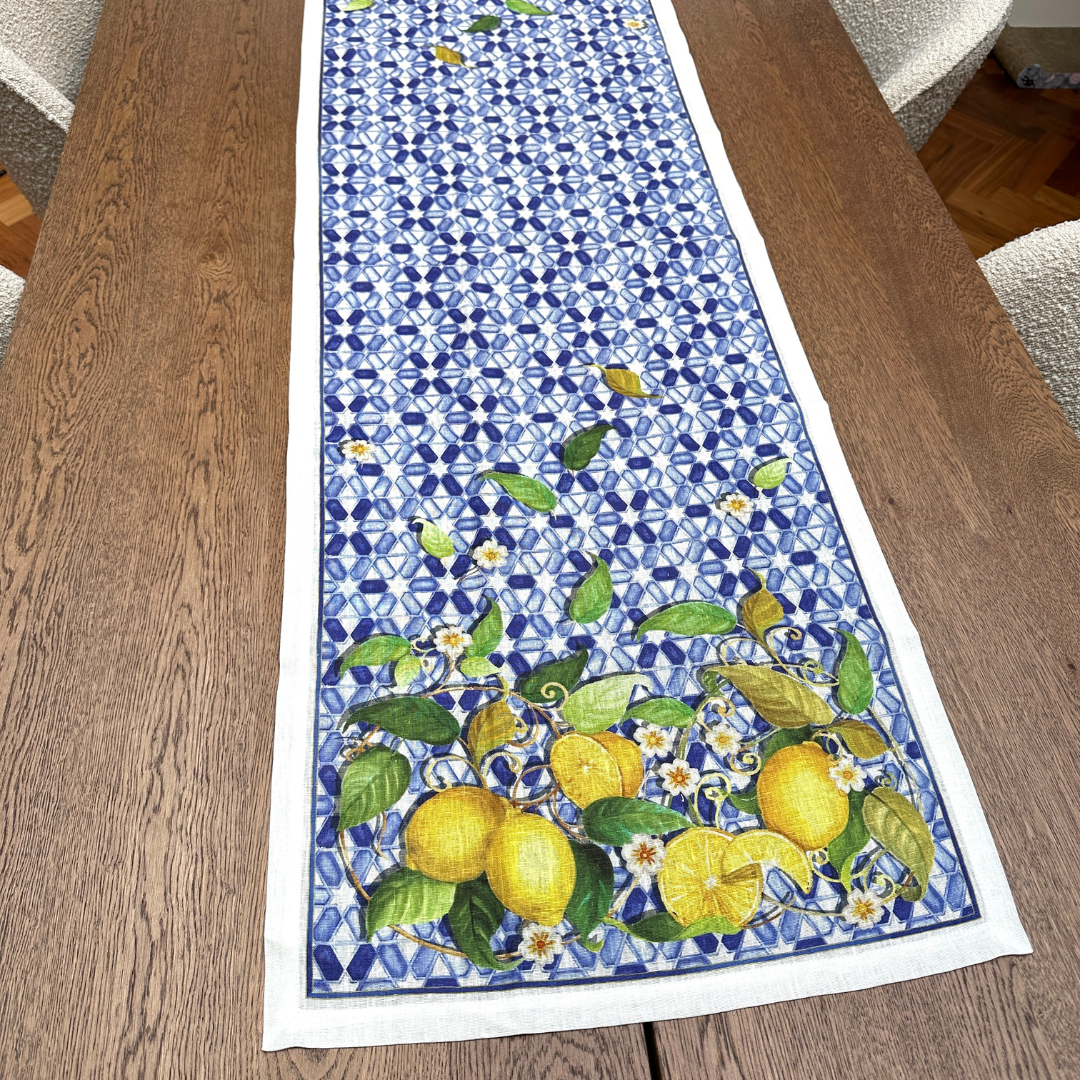 Capri Table Runner - 100% Linen