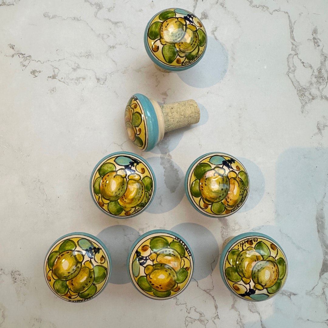 Mediterranean Lemon Bottle Stopper