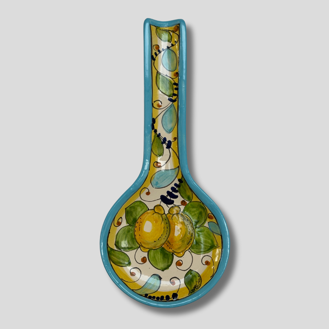 Mediterranean Lemon Celeste Spoon Rest