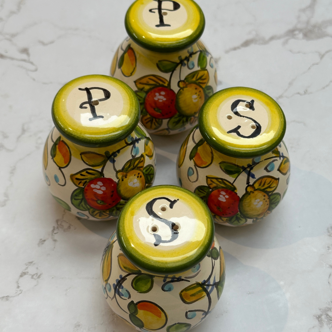 Mediterranean Salt & Pepper Set of 2 Shakers