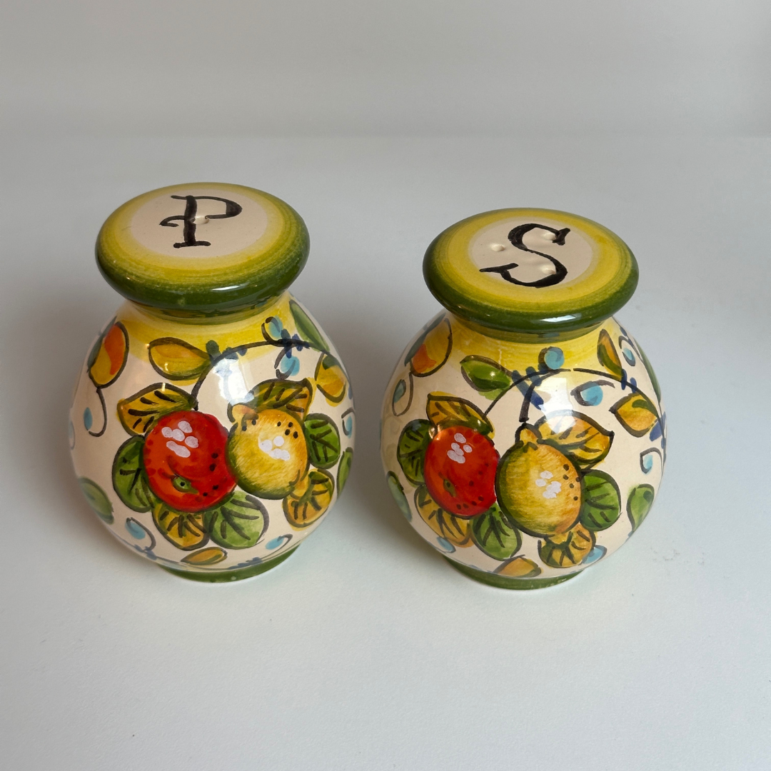 Mediterranean Salt & Pepper Set of 2 Shakers