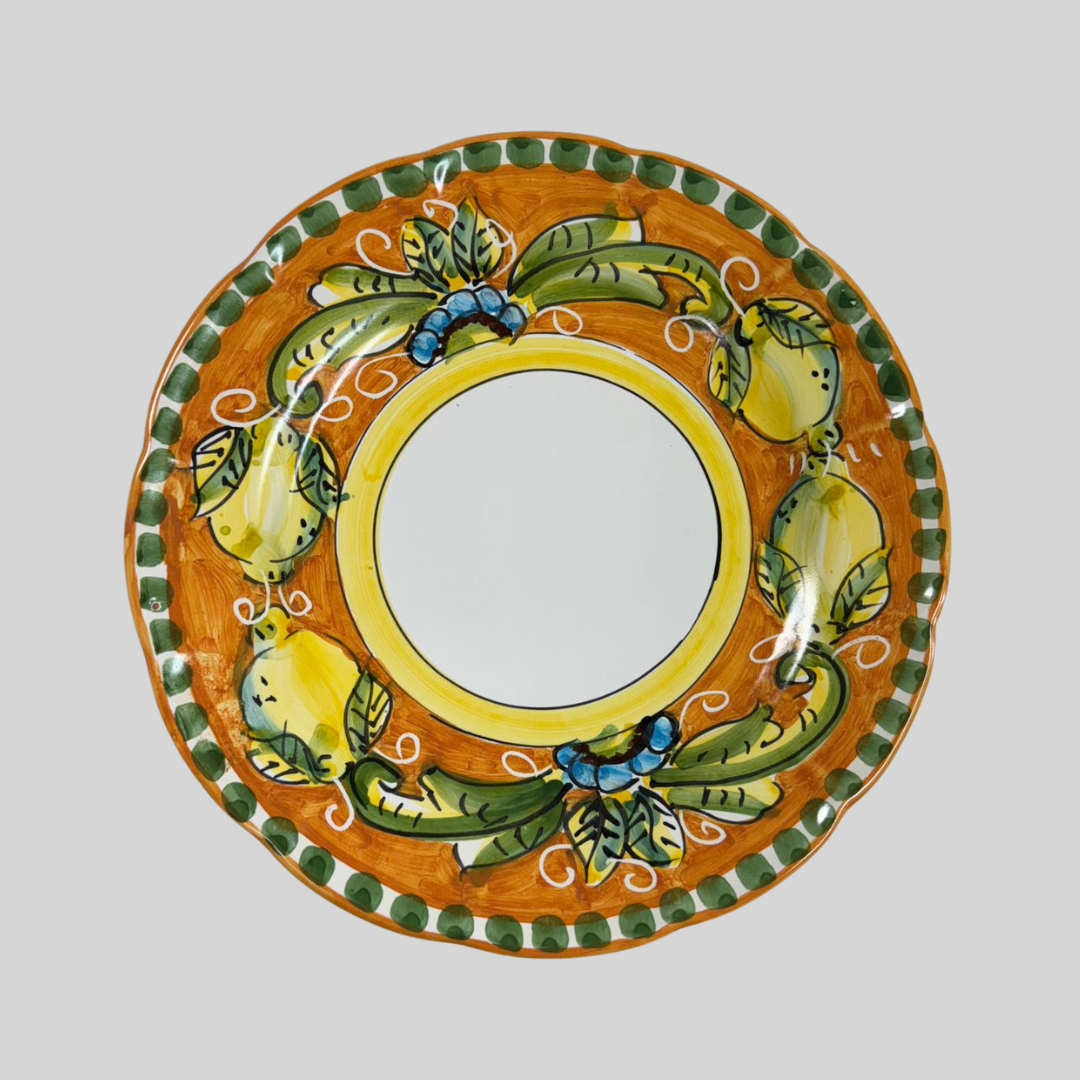 Salerno Orange Dinner Plate