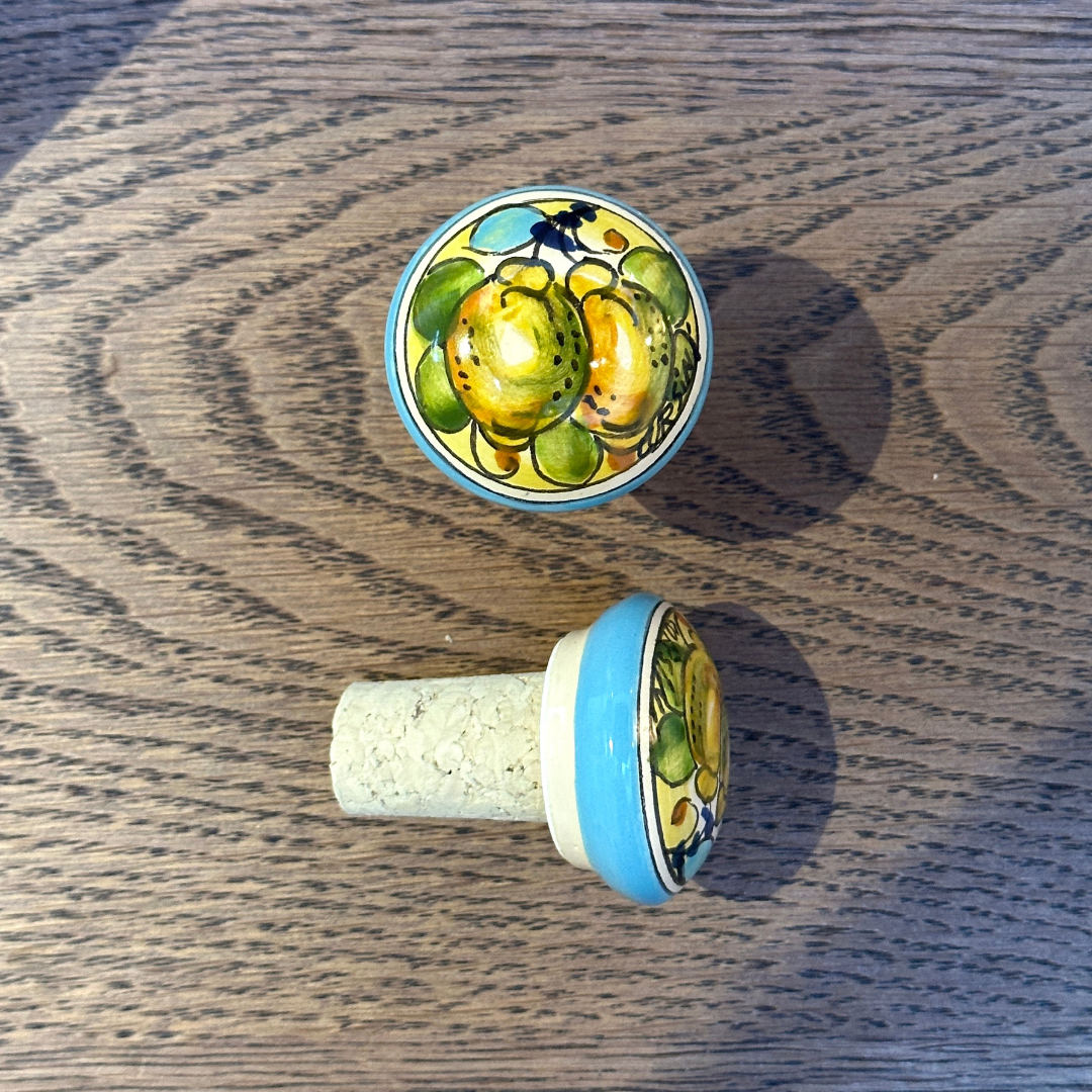 Mediterranean Lemon Bottle Stopper