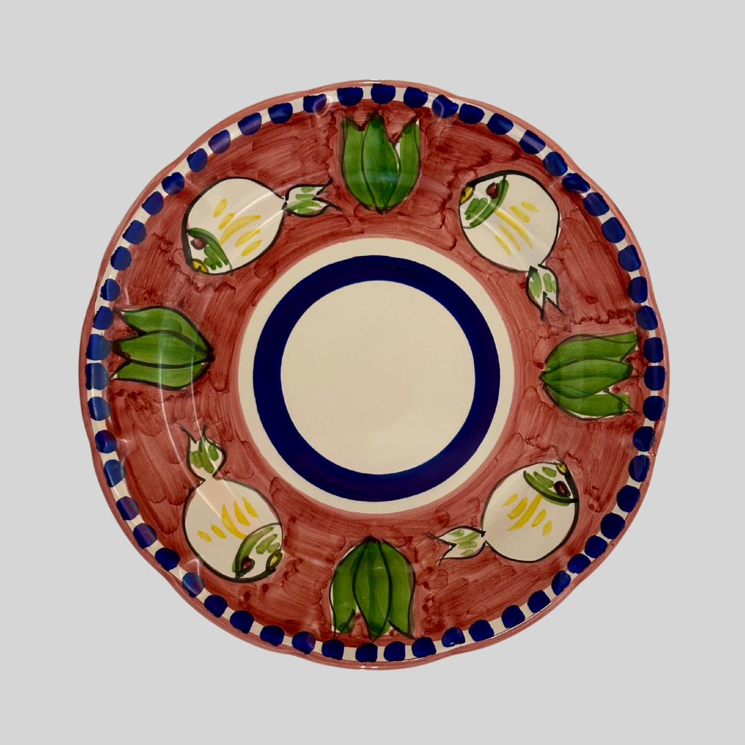 Amalfi Red Amaranto Dinner Plate