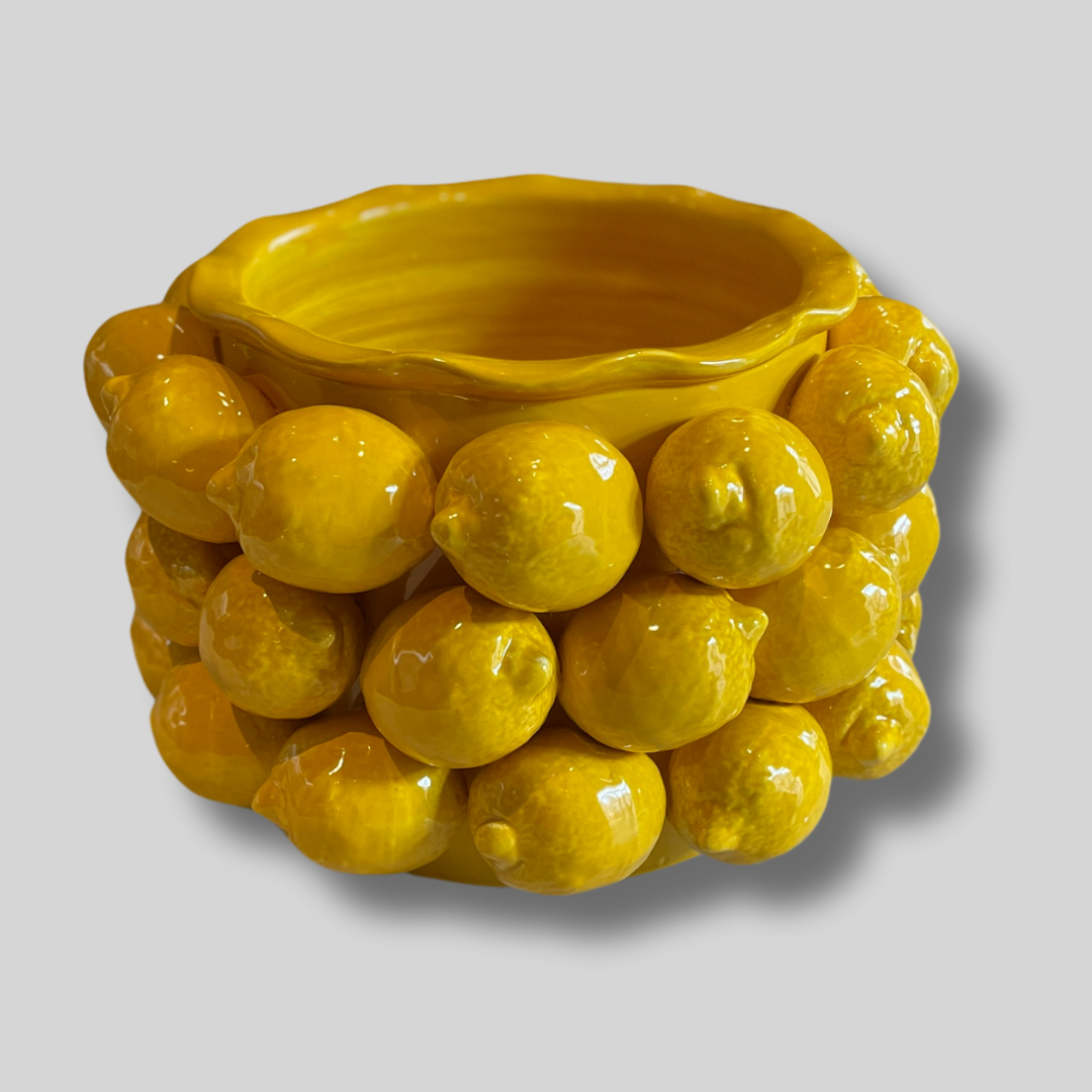 Large Sicilian Lemon Vase